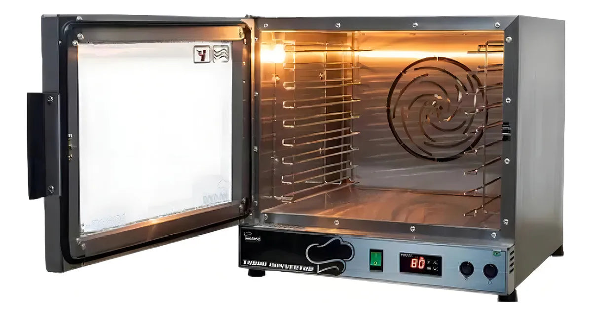 Forno Turbo Convector Maná C/ Entrada Para 8 Bandejas Cor Prateado