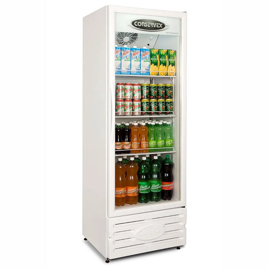 Expositor Refrigerado Vertical 400 Litros - Branca- ERV-400 CONSERVEX- 220V