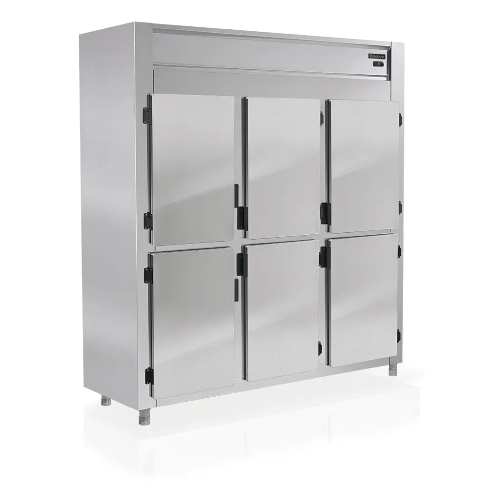 GREP-6P  Mini Câmara Fria 6 Portas Inox Gelopar 220v