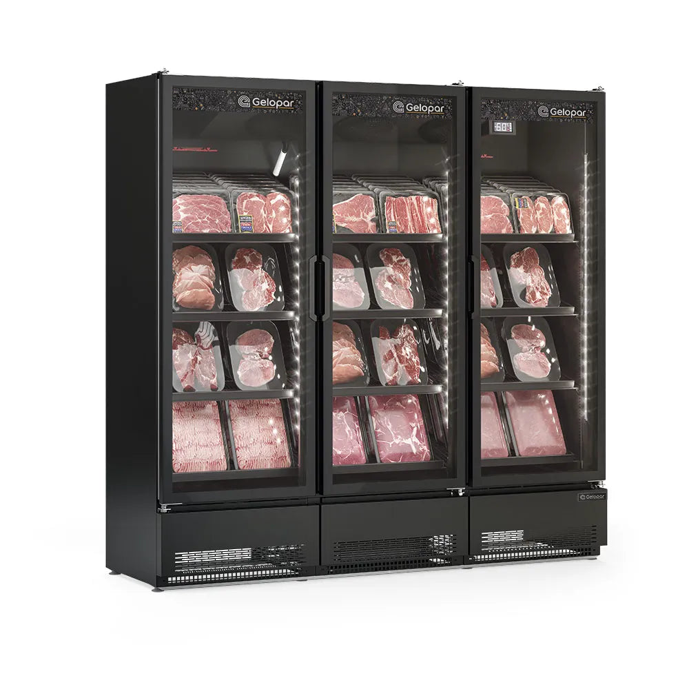 GCBC-1450 CB PR Refrigerador Vertical Conveniência Carbono Gelopar