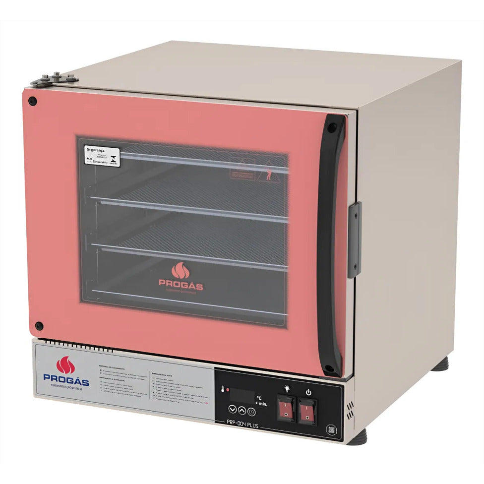 Forno Turbo Elétrico  Digital Progás 4 Esteiras Cor ROSA