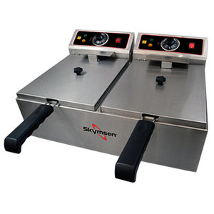 FED-20-N FRITADEIRA ELÉTRICA, 2 CUBAS DE 5 LITROS, INOX 220V