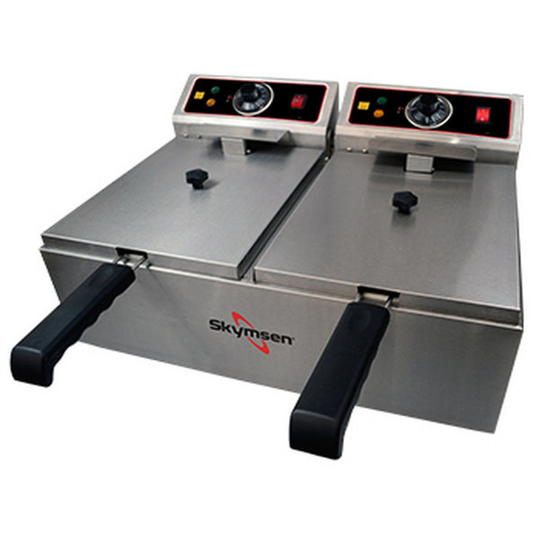 FED-20-N FRITADEIRA ELÉTRICA, 2 CUBAS DE 5 LITROS, INOX 220V