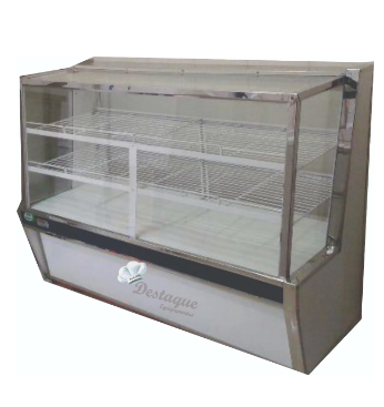 Balcão Seco 1,80 Metro/ Vitrine Seca 1,80 Refrigel Estilo De Vidro Reto