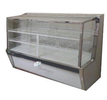 Balcão Seco 2 , 00 Metro/ Vitrine Seca 2 METROS Refrigel Estilo De Vidro Reto