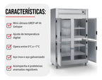 Grep-4p Mini Câmara Fria 4 Portas Inox Gelopar 220v