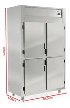 Grep-4p Mini Câmara Fria 4 Portas Inox Gelopar 220v