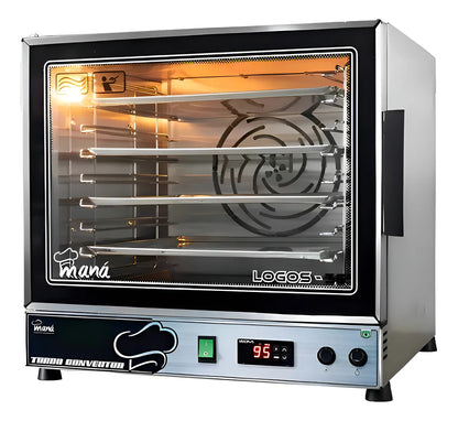Forno Turbo Convector Maná C/ Entrada Para 8 Bandejas Cor Prateado