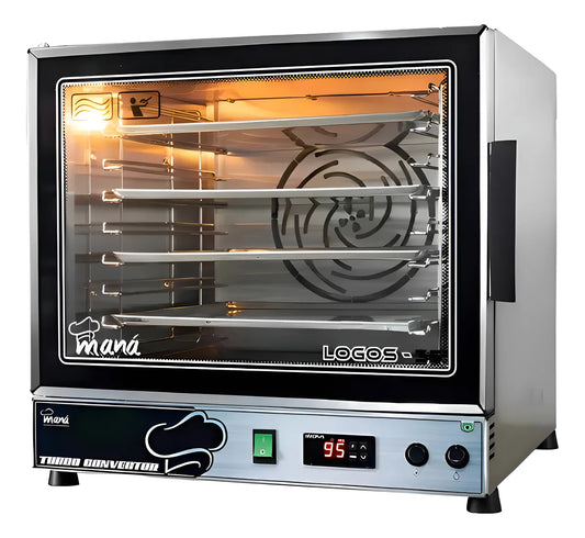 Forno Turbo Convector Maná C/ Entrada Para 8 Bandejas Cor Prateado