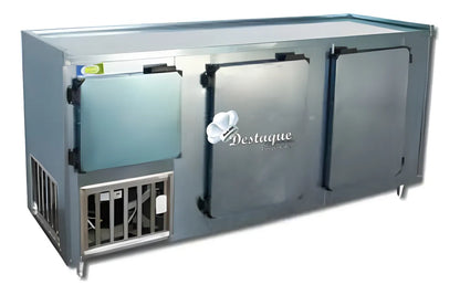 Balcão Refrigerado De Encosto 2.00 Em Aço C/cuba