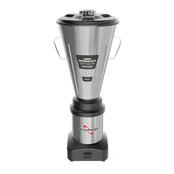 L10 LIQUIDIFICADOR COMERCIAL INOX, COPO MONOBLOCO INOX SKYMSEN