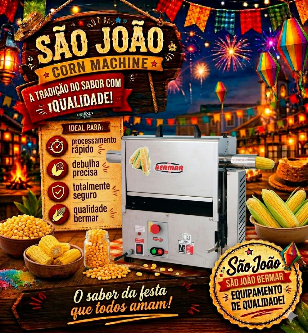 RALADOR DE MILHO VERDE INDUSTRIAL  BM 91 NR  BIVOLT- BERMAR