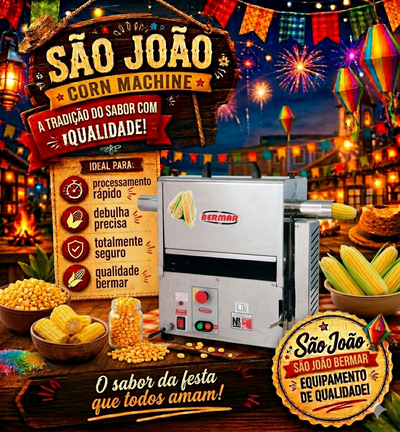 RALADOR DE MILHO VERDE INDUSTRIAL  BM 91 NR  BIVOLT- BERMAR