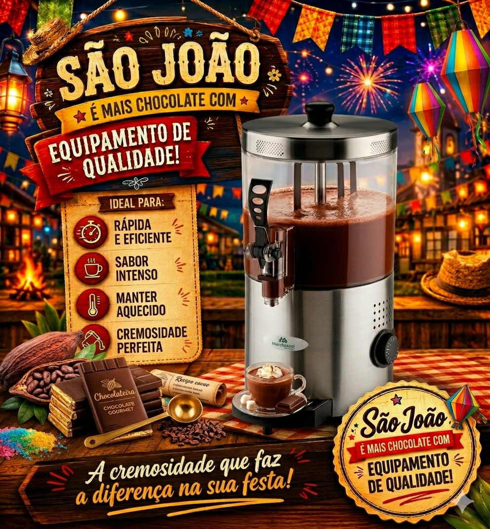 CHOCOLATEIRA 3 LITROS COM PÁ GIRATÓRIA 220V CO1302- MARCHESONI