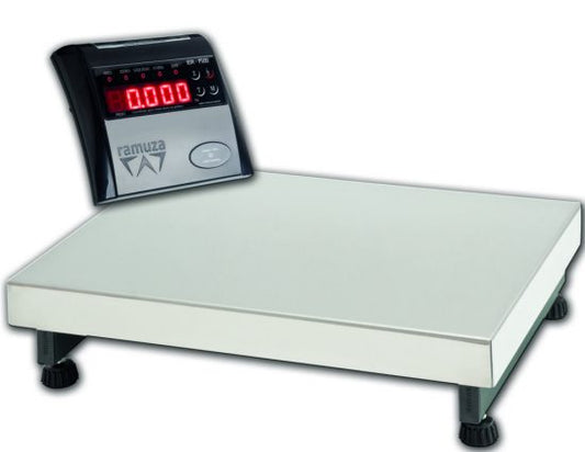 BALANÇA INDUSTRIAL DP AÇO INOX 150KG SEM BATERIA RAMUZA