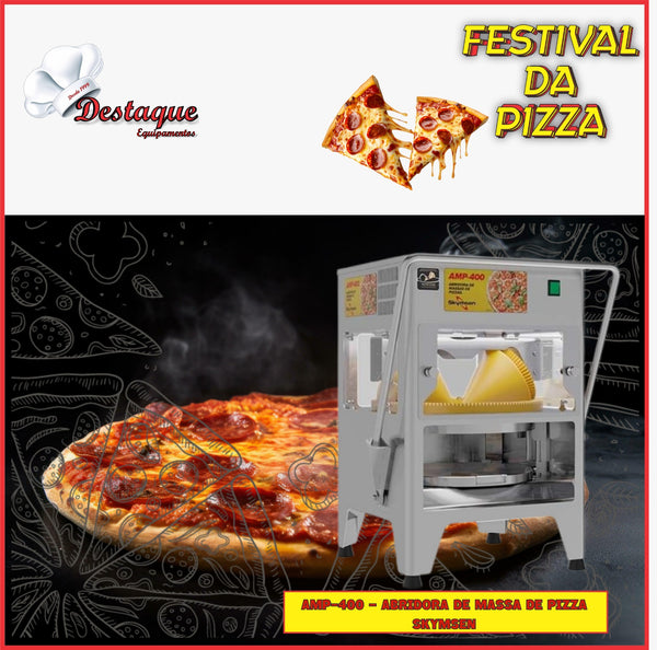 AMP-400 ABRIDORA DE MASSA DE PIZZA 220V SKYMSEN