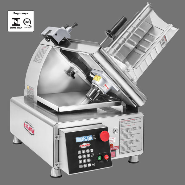 CORTADOR DE FRIOS AUTOMÁTICO LÂMINA 300mm C/ AUTOMAÇÃO  BM 120 NR P BERMAR