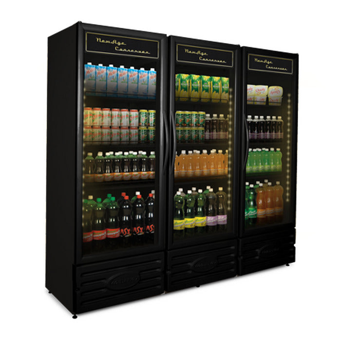 Expositor Refrigerado Vertical 1300 Litros - All Black New Age- ERV- 1300 PREMIUM CONSERVEX