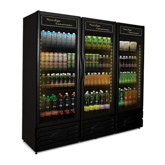 Expositor Refrigerado Vertical 1300 Litros - All Black New Age- ERV- 1300 PREMIUM CONSERVEX