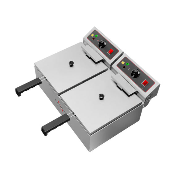 FED-20-N FRITADEIRA ELÉTRICA, 2 CUBAS DE 5 LITROS, INOX 220V