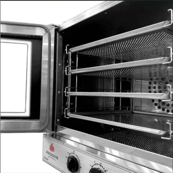 Forno Turbo Elétrico  Digital Progás 4 Esteiras Cor Preto